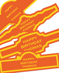 Simple Border Custom Birthday Cigar Band Labels