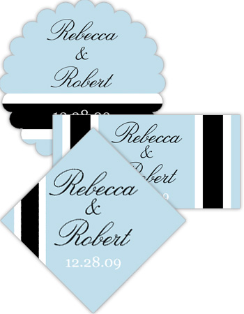 Simple Portrait Wedding Labels