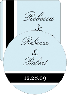 Simple Portrait Wedding Coasters