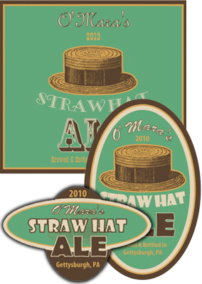 Straw Beer Labels