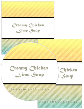 Sun Rays Food and Craft Labels