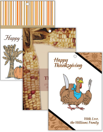 Vertical Rectangle Thanksgiving Hang Tag