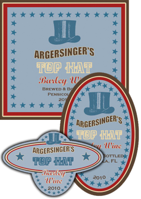 Top Hat Beer Labels