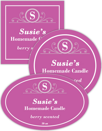 Tranquil Candle Labels