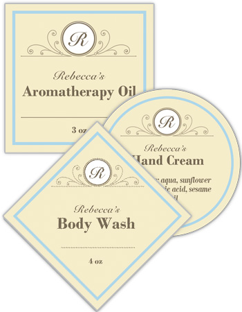 Tranquil Bath and Body Labels