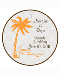 Tropic getaway Wedding Favor Tags