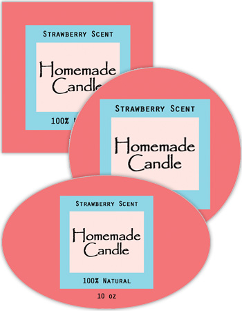 Vogue Candle Labels