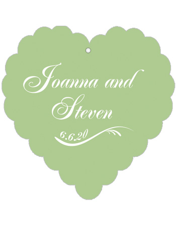 Wave Wedding Favor Tags