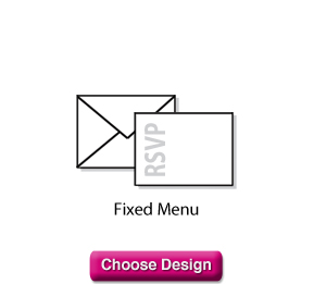 5" x 3 1/2" Dinner Choice RSVP Cards w/Envelopes