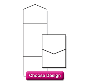 5 1/4 x 7 1/4 Vertical Gate Fold Invitation