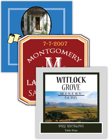 Wine Square Labels