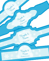 Winter Wonderland Cigar Band Labels