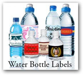 water bottle labels