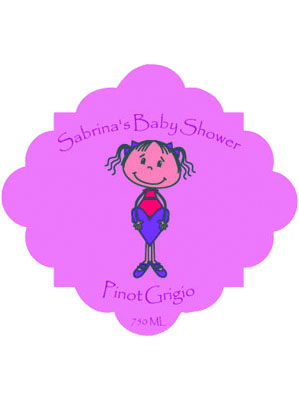 Baby Shower Party Custom Labels