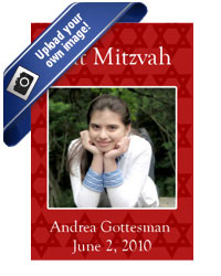 Bar-Bat Mitzvah Mazel Tov Labels