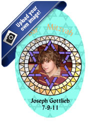 Bar Mitzvah Mosaic Labels