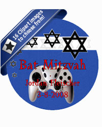 Bar Mitzvah Starburst Coasters