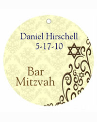 Bar Mitzvah Traditional Hang Tags