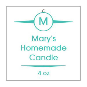 Basic Candle Hang Tag