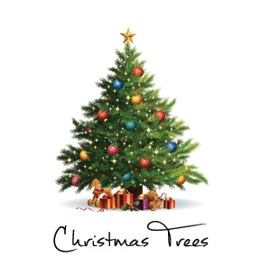Christmas Decorated Tree Business Holiday Cards