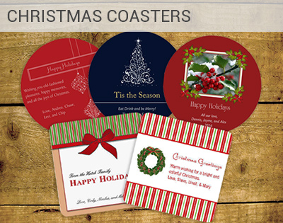 Christmas Add some personality to your home or office with personalized photo coasters