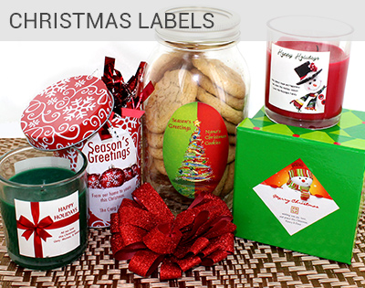 Custom Christmas labels and stickers