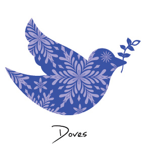 Christmas Dove Business Holiday Cards