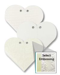 Embossed Heart Favor Boxes
