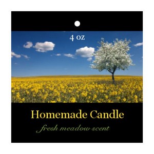 Fresh Meadow Candle Hang Tag