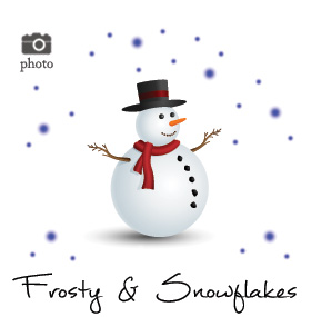 Christmas Frosty Snowman Family Cards