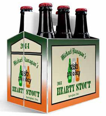 Green Ale Irish 6 Pack Beer Carrier