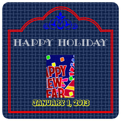 Happy Holidays New Year Coasters