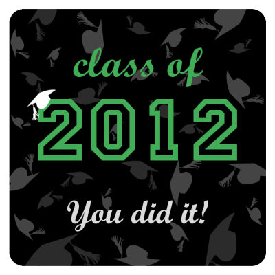 Hats Off Graduation Coasters