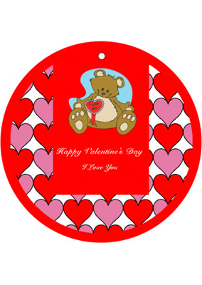 Hearts Galore Valentine Hang Tag