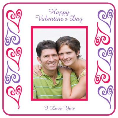 Hearts Photo Valentine Coasters