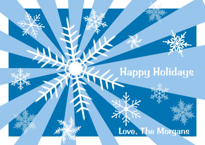 Snowflake Holiday Labels