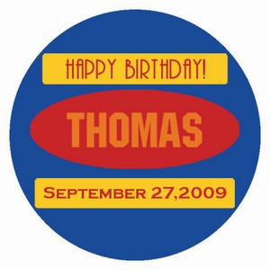 Sport Birthday Labels