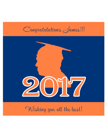 School Spirit Graduation Labels