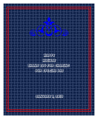 Happy Hollidays New Year Labels