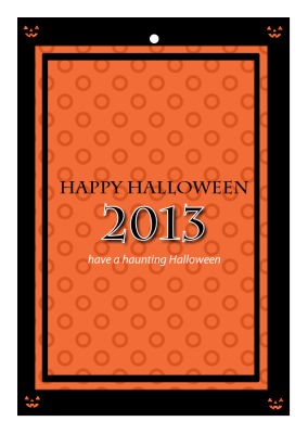 Jack O Lantern Halloween Hang Tags