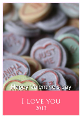 Just Photo with Text Valentine Labels