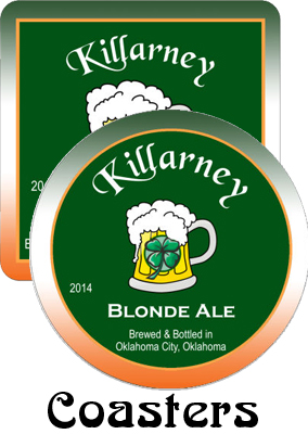 Killarney Ale Saint Patrick's Day Coasters