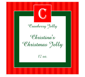 Merry Christmas Canning Labels