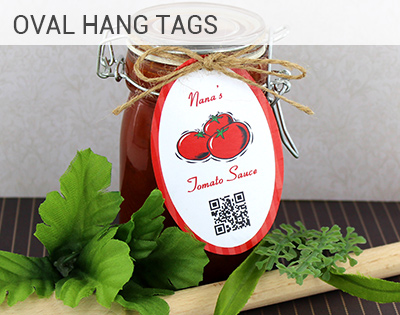 Oval Hang Tag