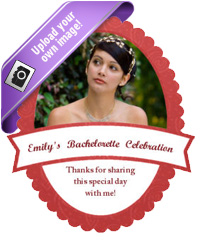 Ribbon Bridal Shower Labels