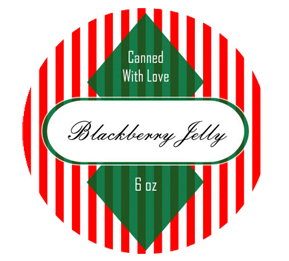 Santa Canning Labels