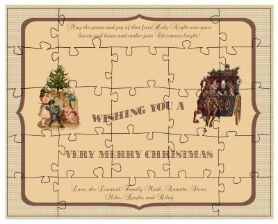 Sepia Christmas Puzzles