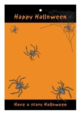 Spider Halloween Hang Tags