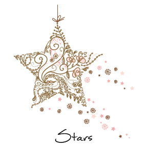 Christmas Shining Stars Business Holiday Cards