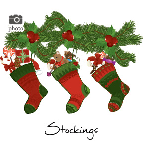 Christmas Stockings Family Cards